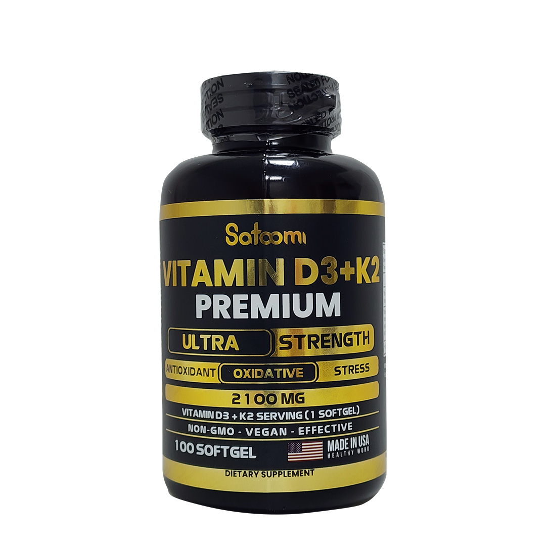Vitamina D3 + K2 - 2100mg (100 sofgels) Satoomi