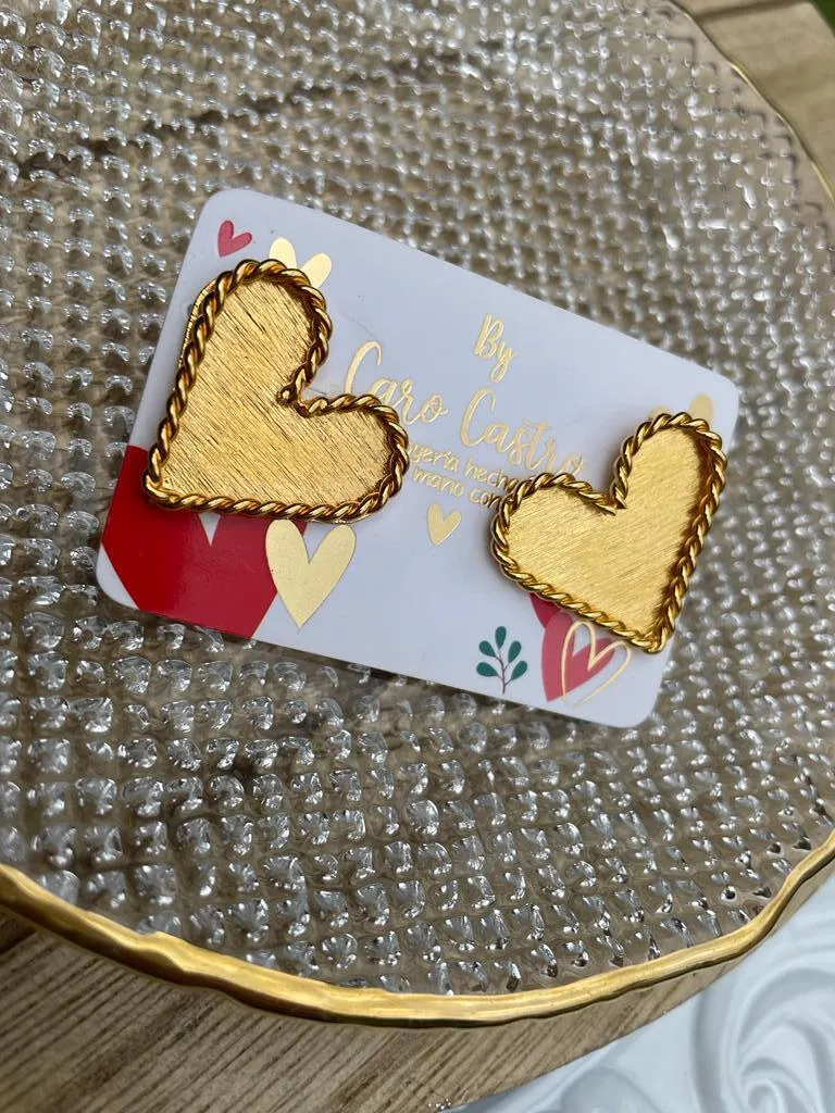 Aretes Topo Corazón 