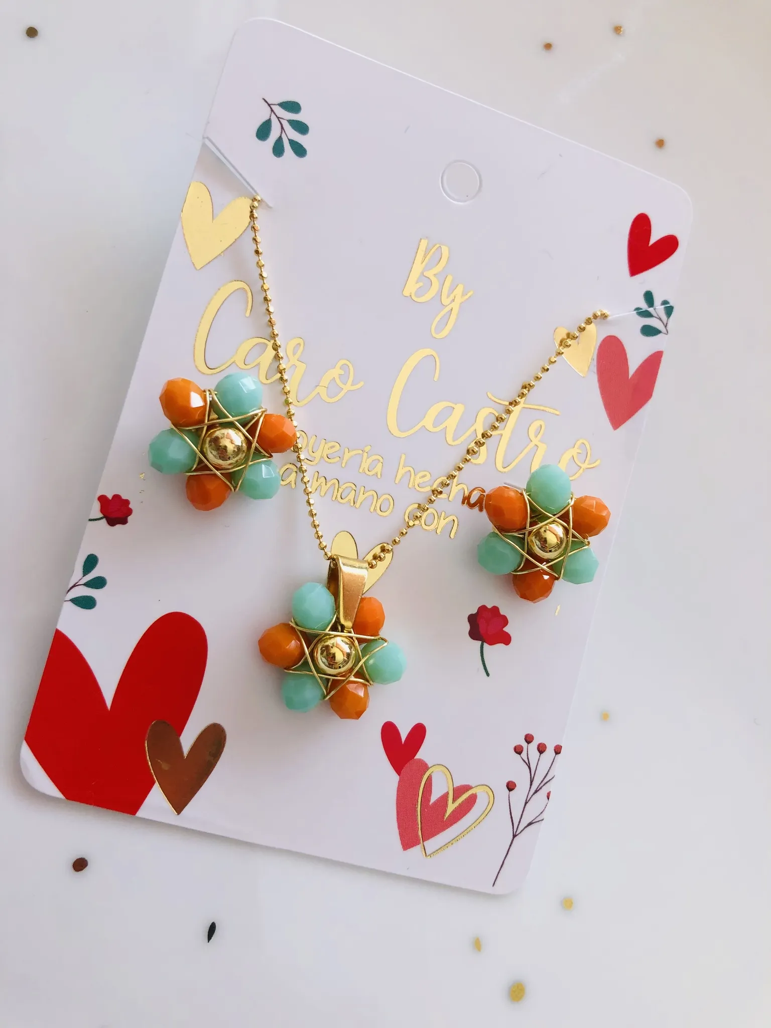 Juego de Flor en Cristal 3