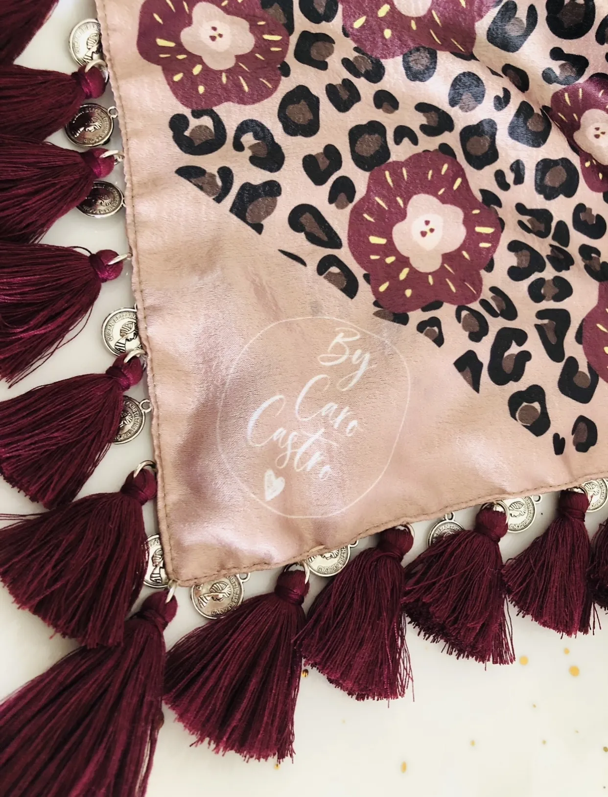 Pañoleta bordada “mi atardecer” 5