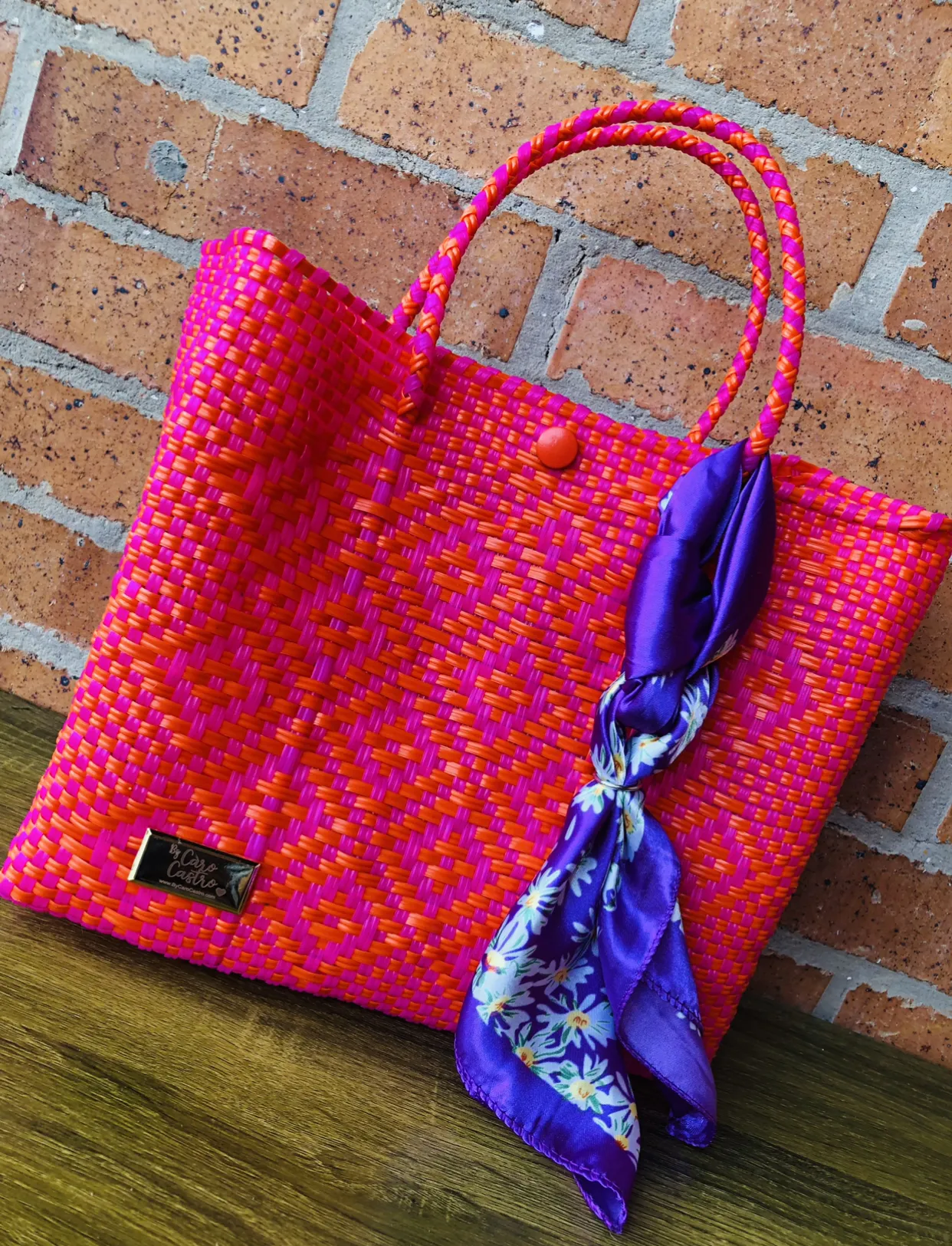 Cartera mediana Fucsia