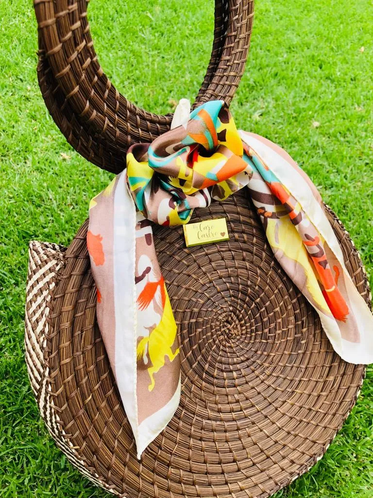 Cartera Tejida Cafe Redonda 2