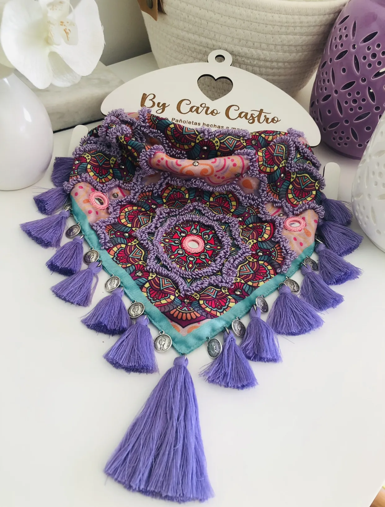 Pañoleta Mandalas Lila