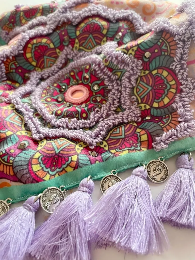 Pañoleta Mandalas Lila 3