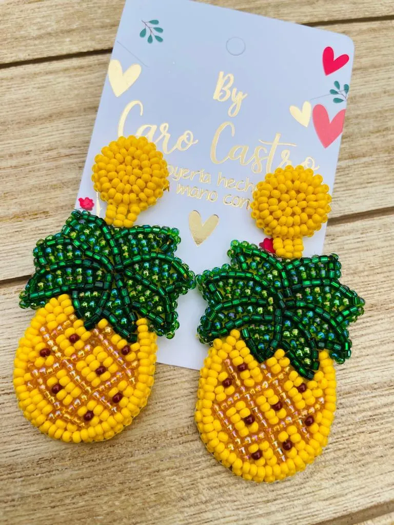 Aretes en Forma de Piña 