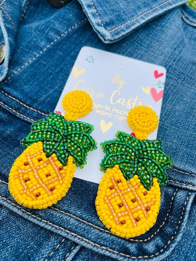 Aretes en Forma de Piña  2