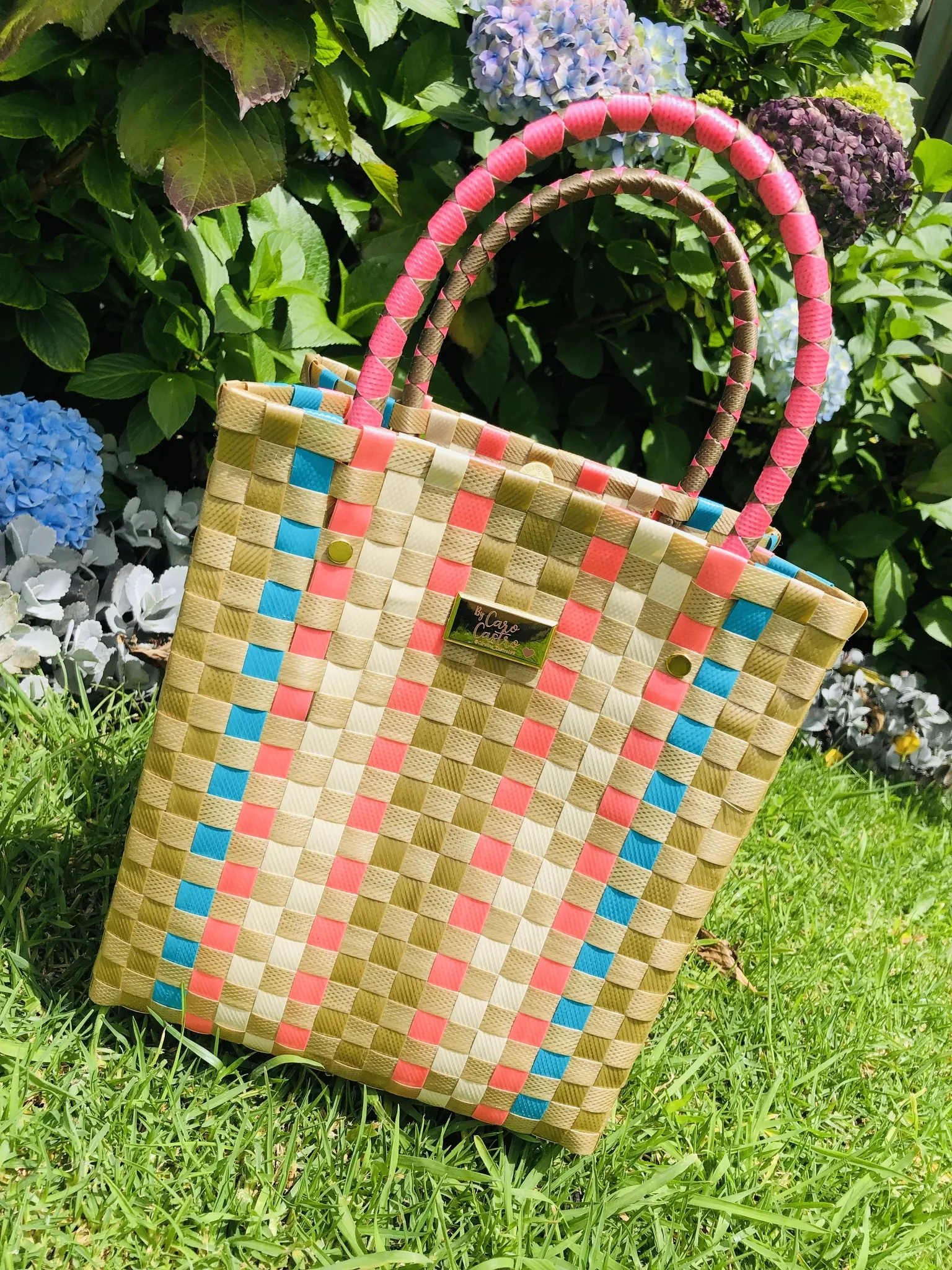 Canasto en Zuncho colores pastel. 2