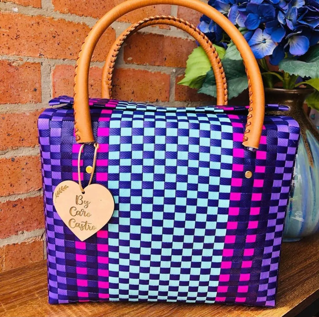 Cartera Tejida Baúl multicolor