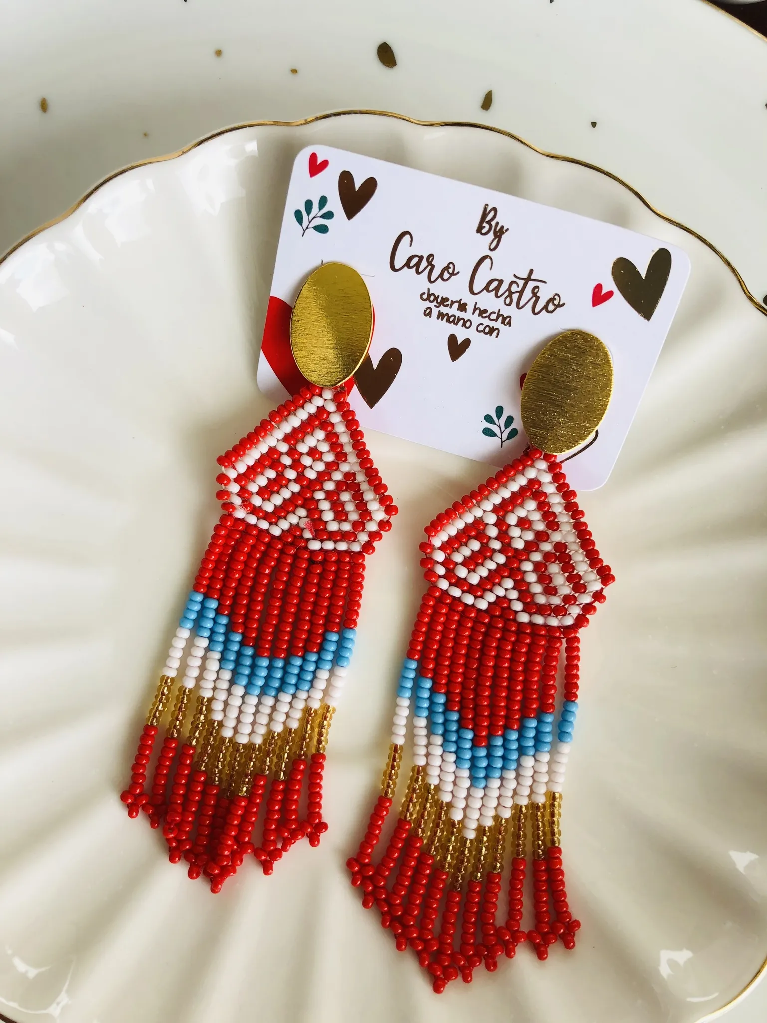 Bailarinas Rojo y Turquesa