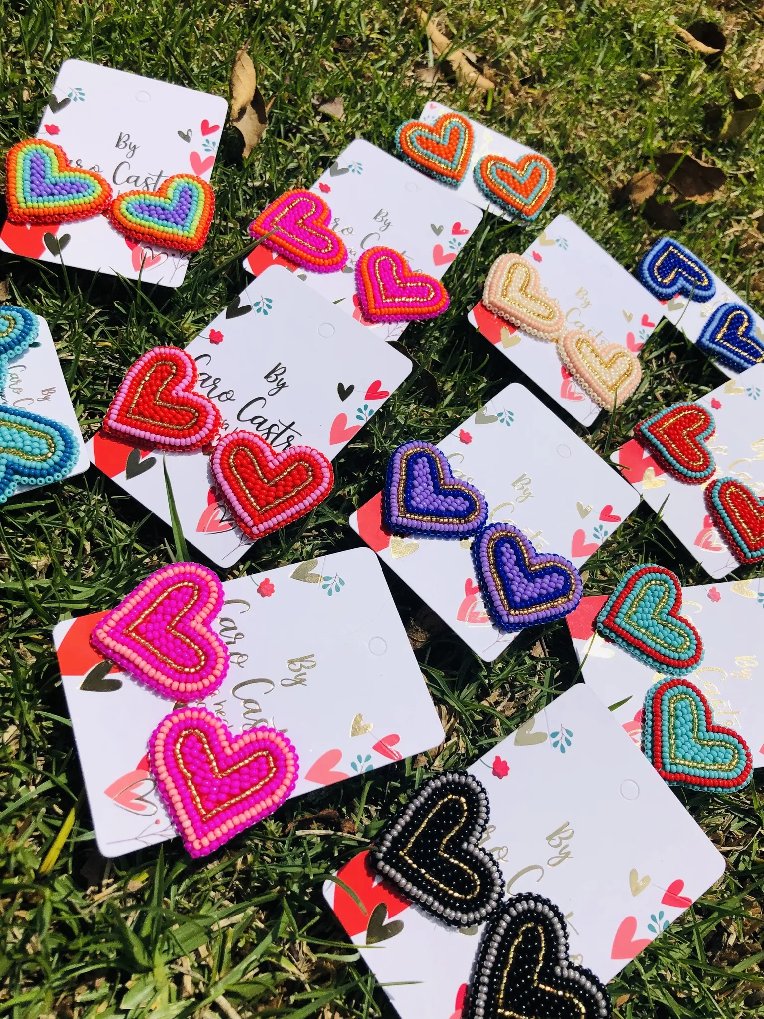 Topos de Corazón Fucsia con Borde Rosa