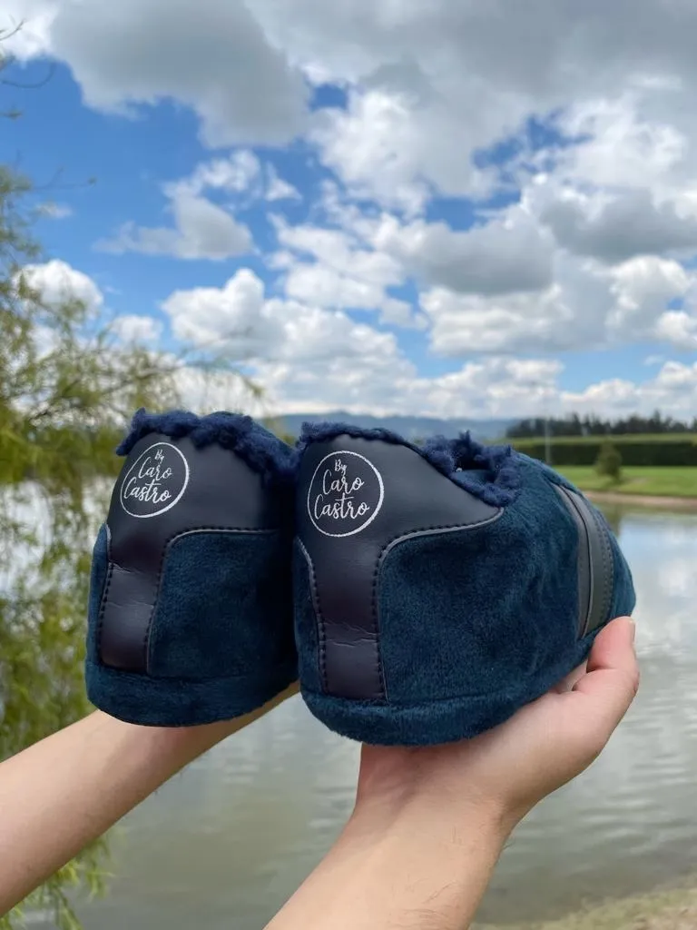 Babuchas Tennis Azul Oscuro 4