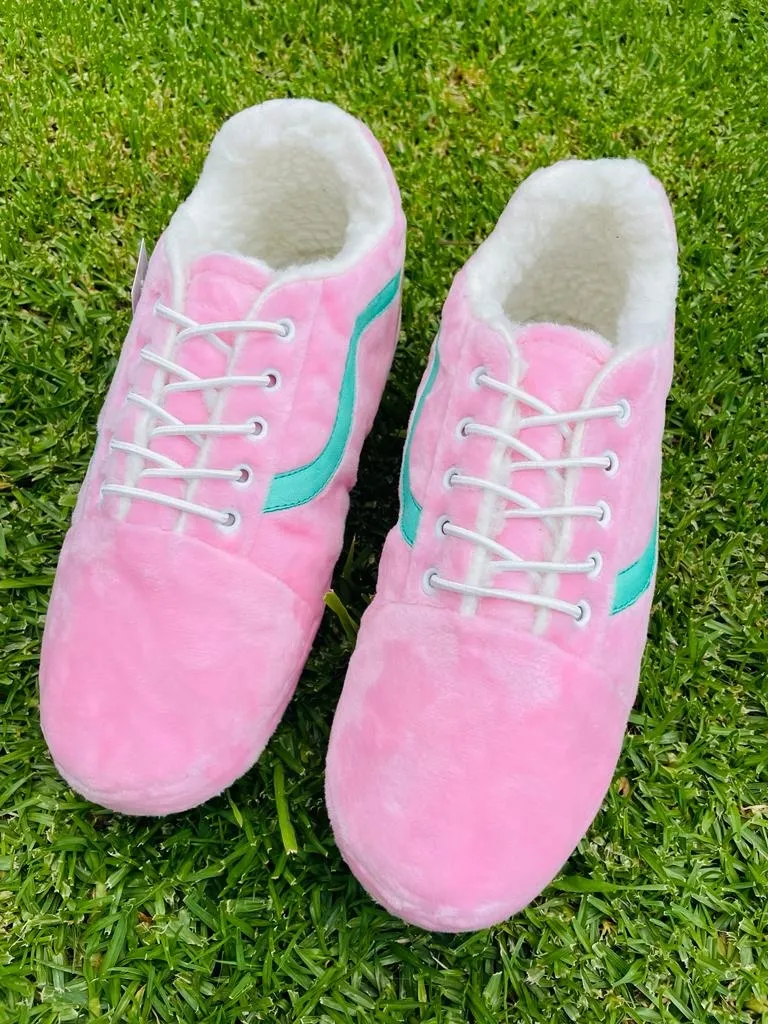 Babuchas Tennis Rosada Línea Menta 3
