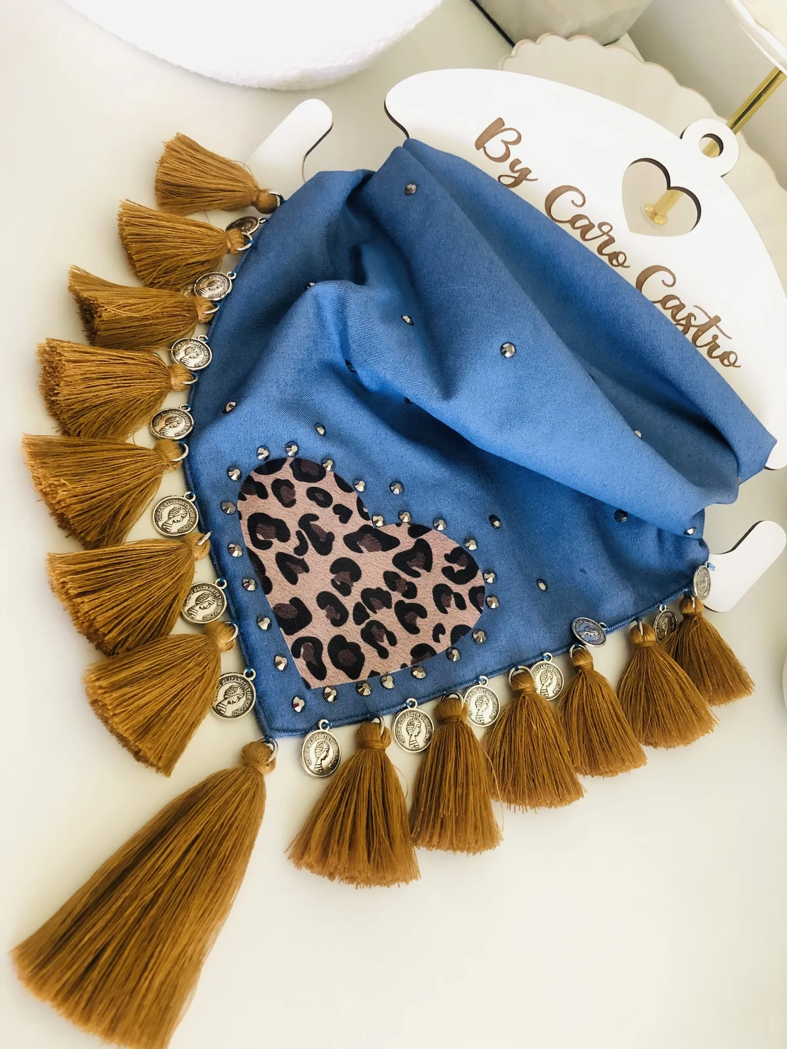 Pañoleta corazon Animal Print 2