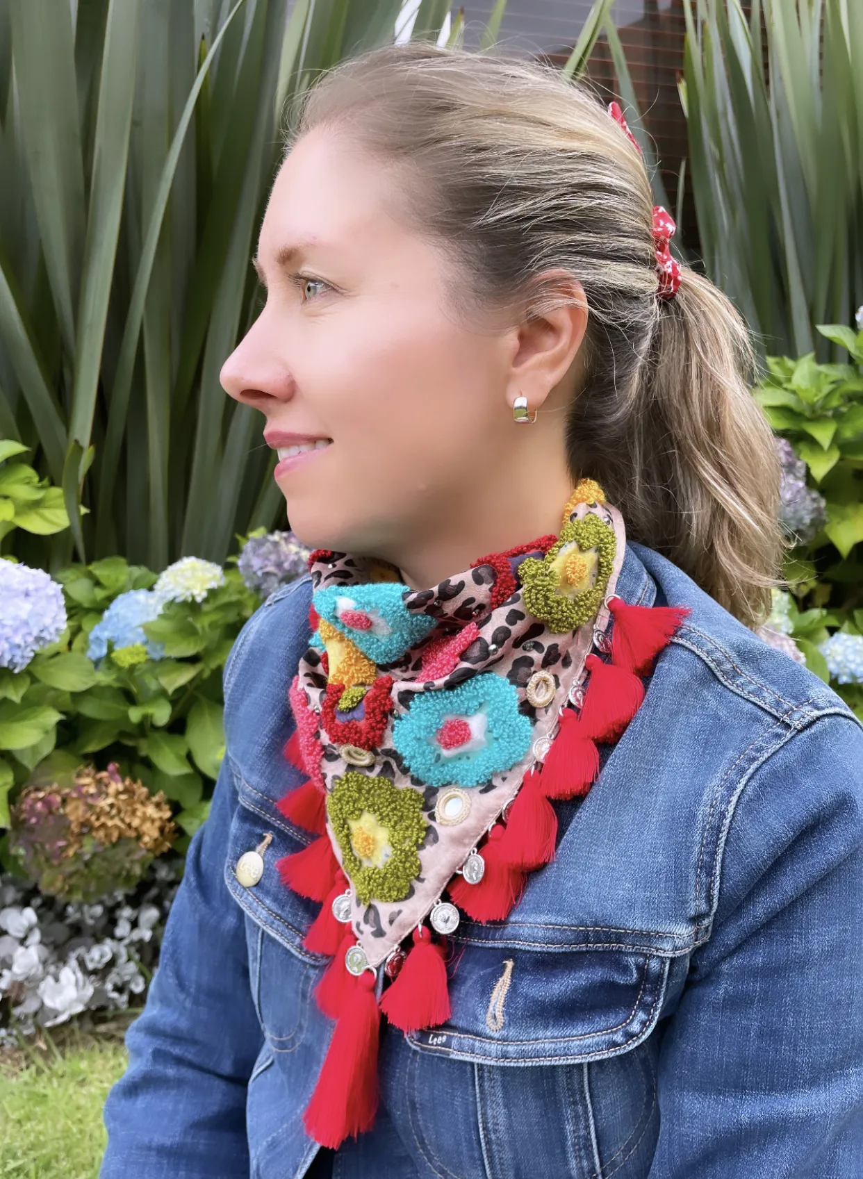 Pañoleta Jardin de Flores